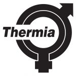 Thermia Logo Black Swedish Heatpumps Bombas de Calor Suecas